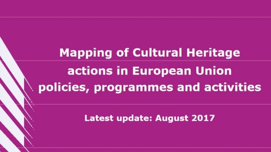 Mapeo del Patrimonio Cultural, acciones en la Unión Europea, políticas, programas y actividades