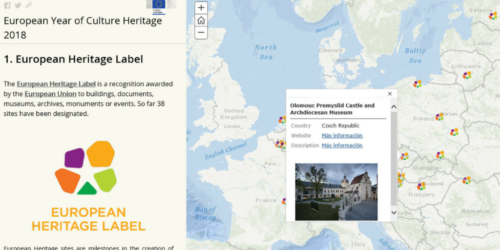 La Comisión Europea presenta un mapa interactivo de iniciativas relacionadas con el Patrimonio cultural europeo