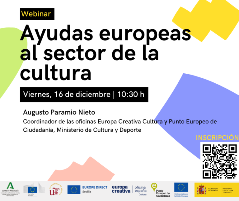 Webinario «Ayudas europeas al sector de la cultura»