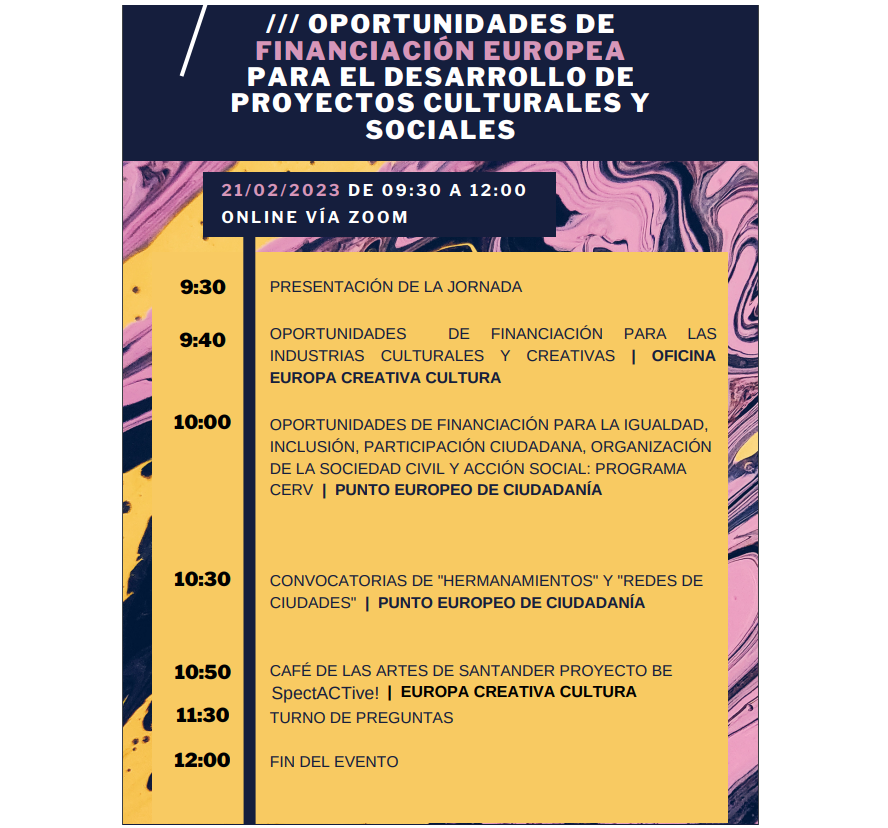Oportunidades de financiación europea para proyectos culturales y sociales