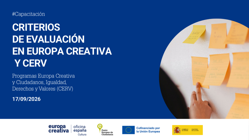 Taller de capacitación sobre criterios de evaluación en Europa Creativa y CERV