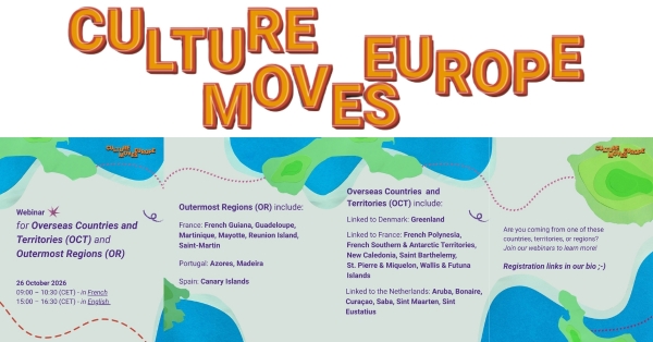 Culture Moves Europe: regiones ultraperiféricas y territorios de ultramar